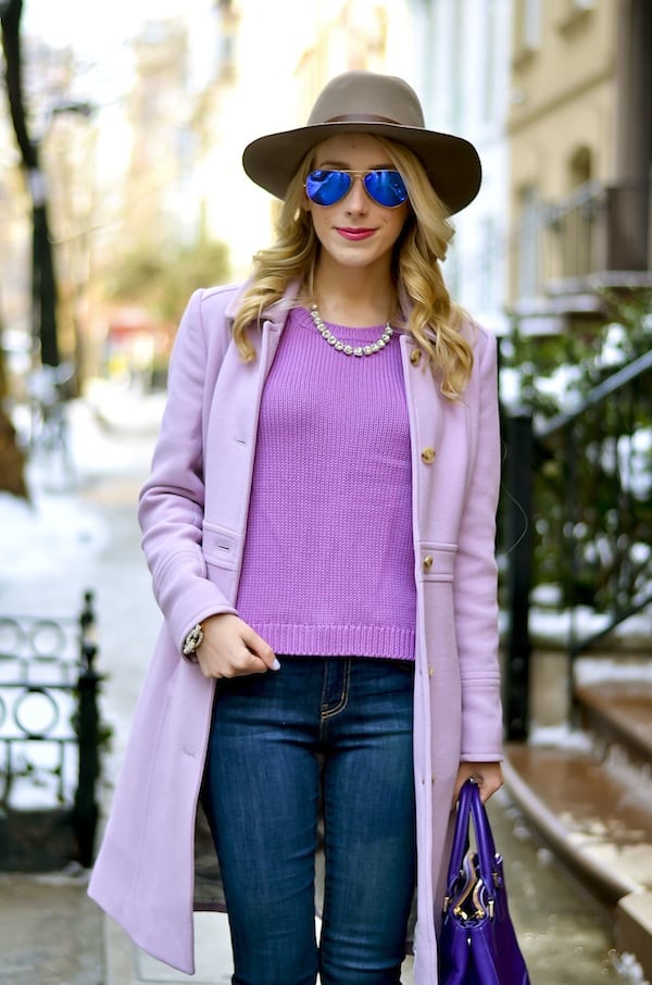 J crew lavender clearance coat