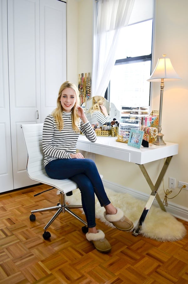 Revealing My Desk Vanity And Makeup Storage Katie S Bliss