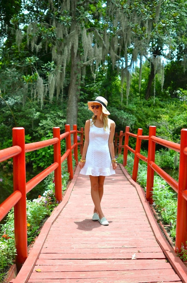 Lilly Pulitzer Crochet White Dress At Magnolia Plantation Katies Bliss