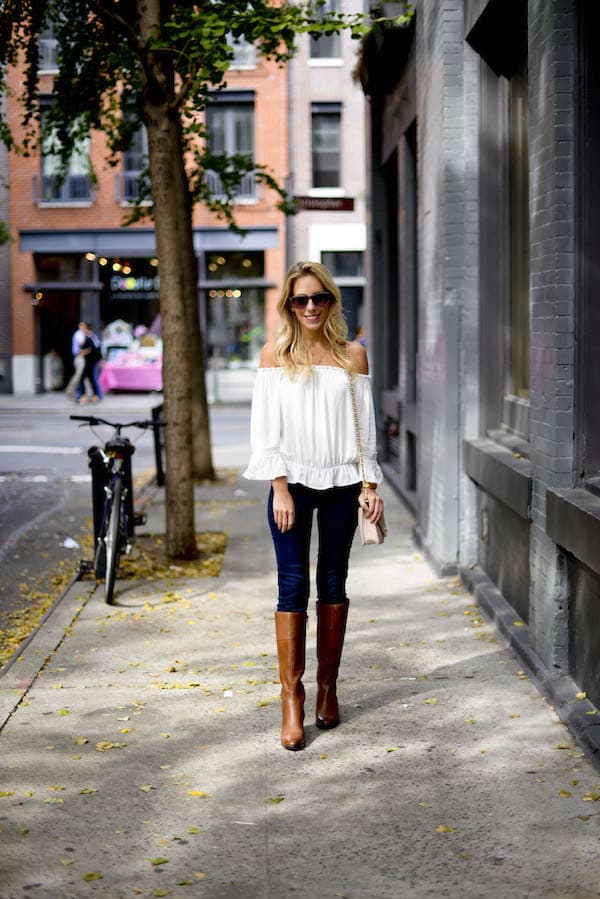 White Off The Shoulder Top