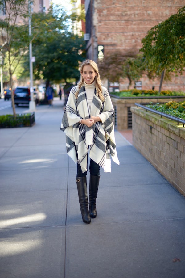 Plaid Poncho