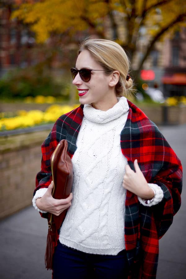 Red Plaid Scarf