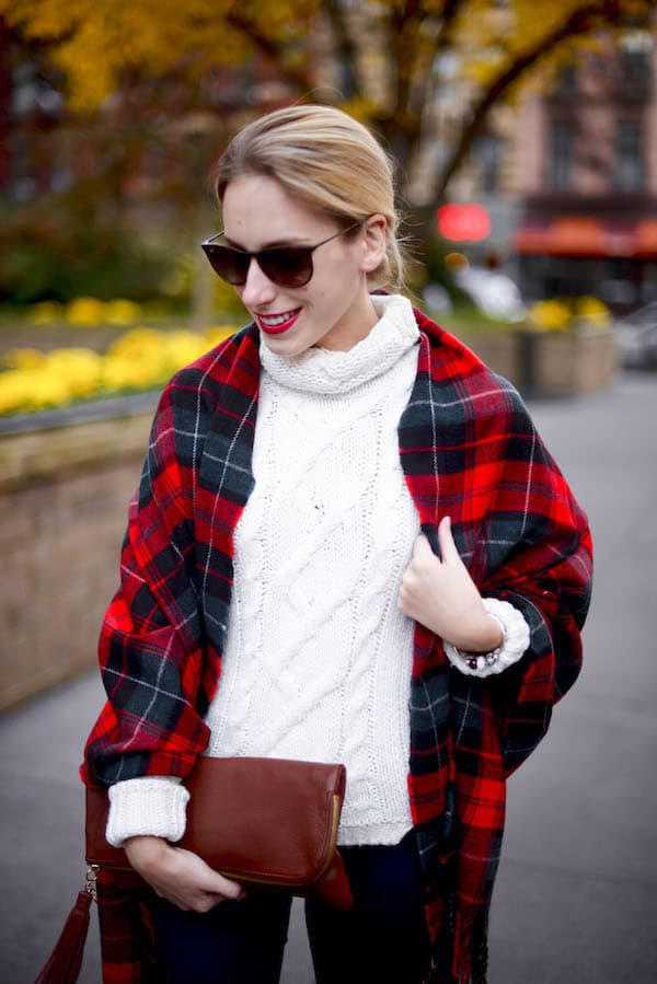 Red Plaid Scarf