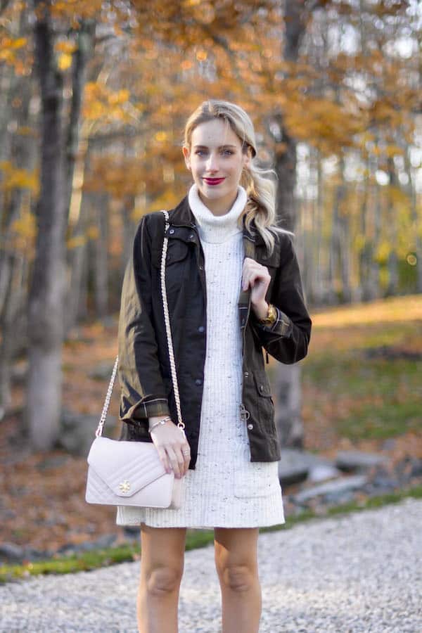 sleeveless dress with turtleneck underneath