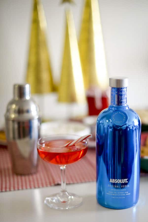 Easy Peppermint Cosmo Recipe Using Absolut Vodka