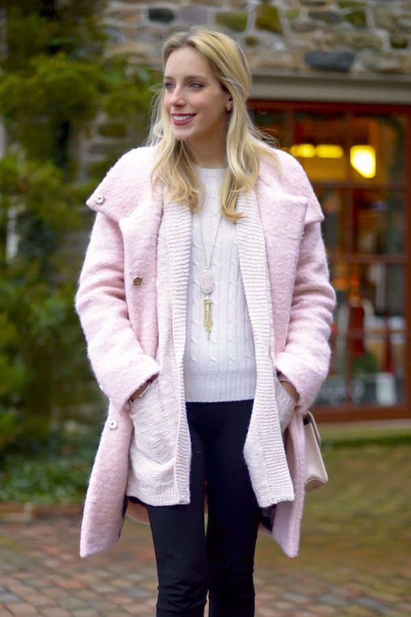 Eliza J Pink Coat