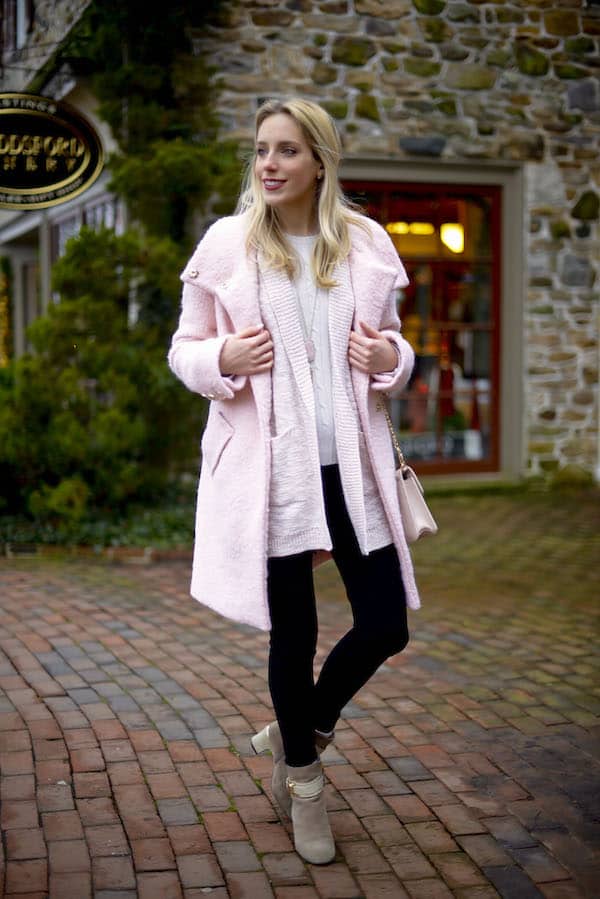 Eliza J Pink Coat