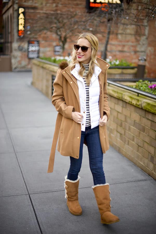 tall brown uggs with buttons