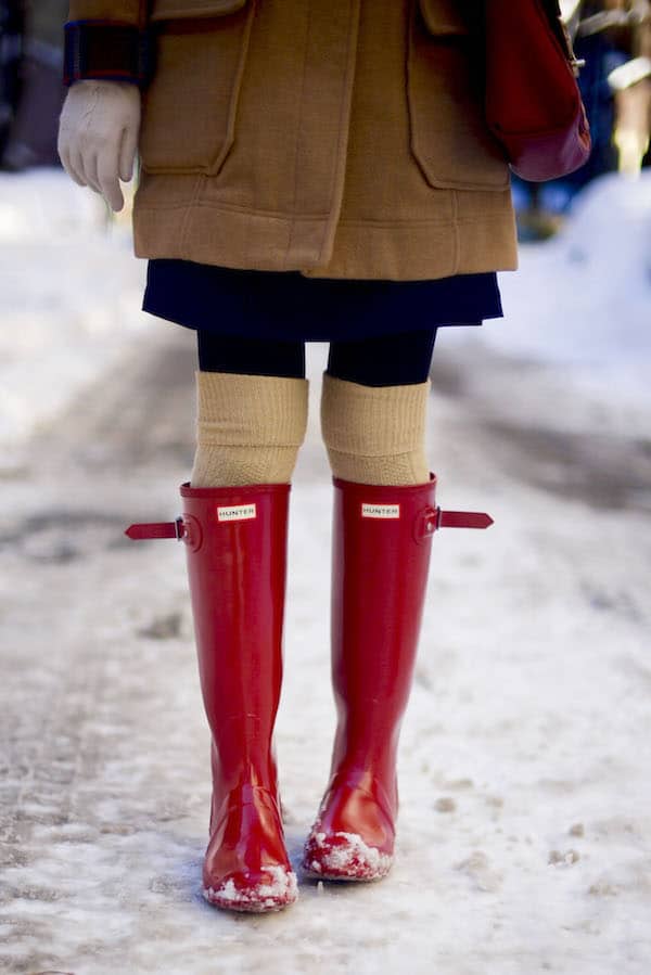 hunter boots flare color