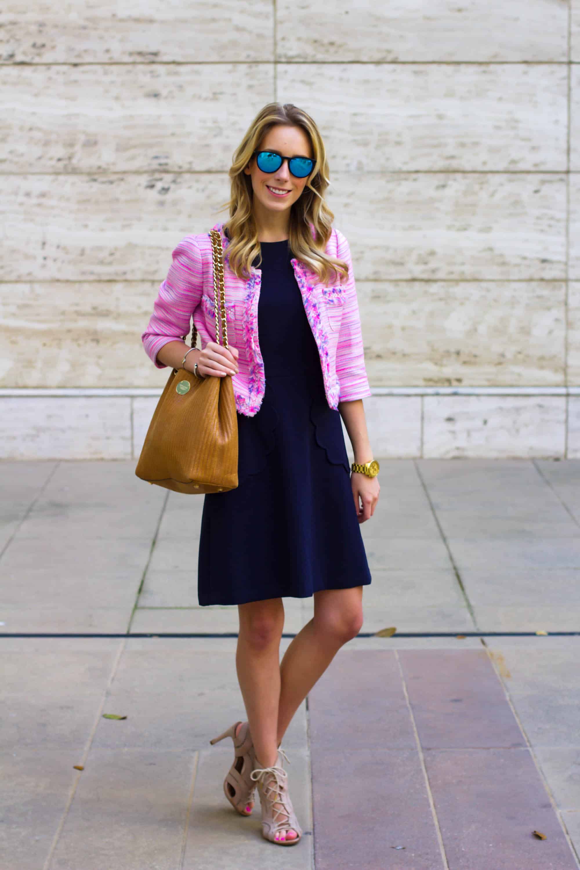 Pink Tweed Blazer