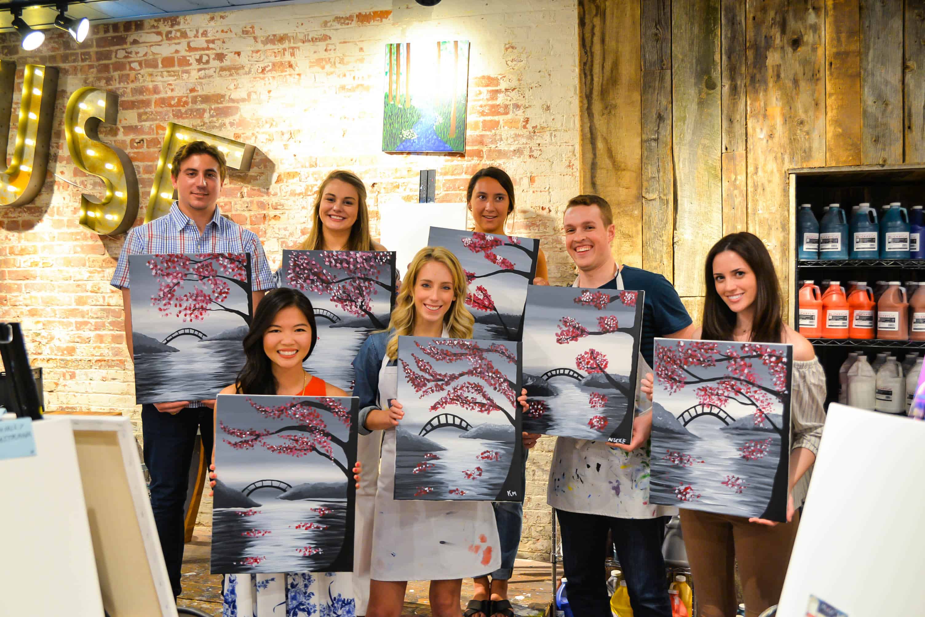 Say Yes to Painting and Drinking! Muse Paintbar Tribeca Painting Class