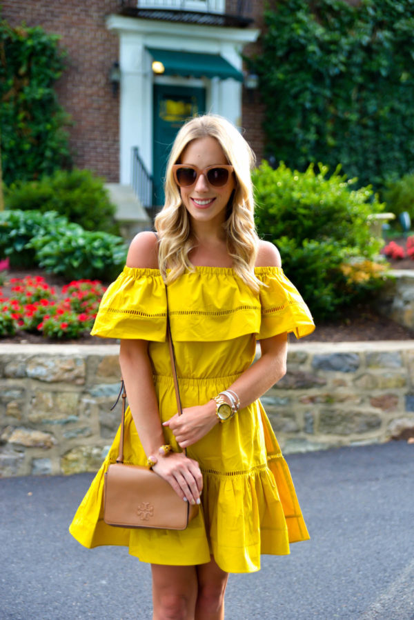 Ruffled Off The Shoulder Dress - Katie's Bliss