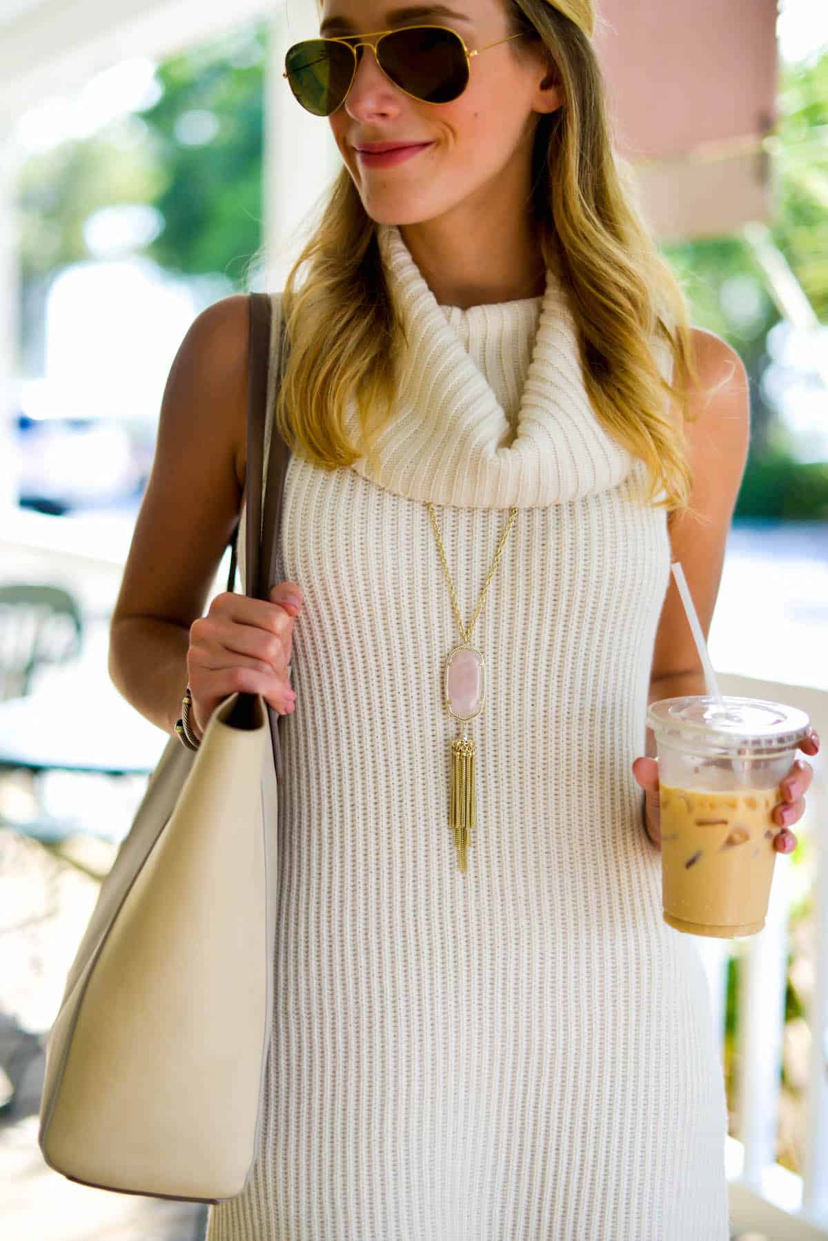 Cowl Neck Sweater Dress