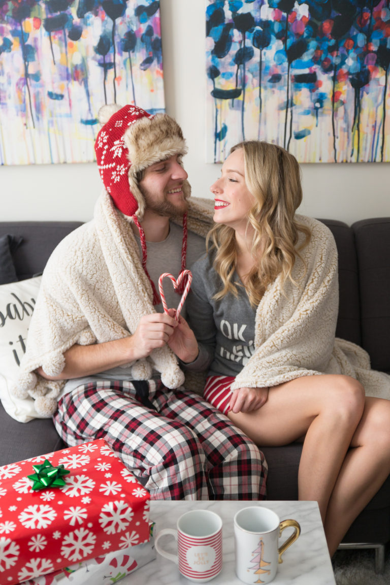 His & Her's Christmas Pajamas + A Peek At Our Holiday Decor - Katie's Bliss