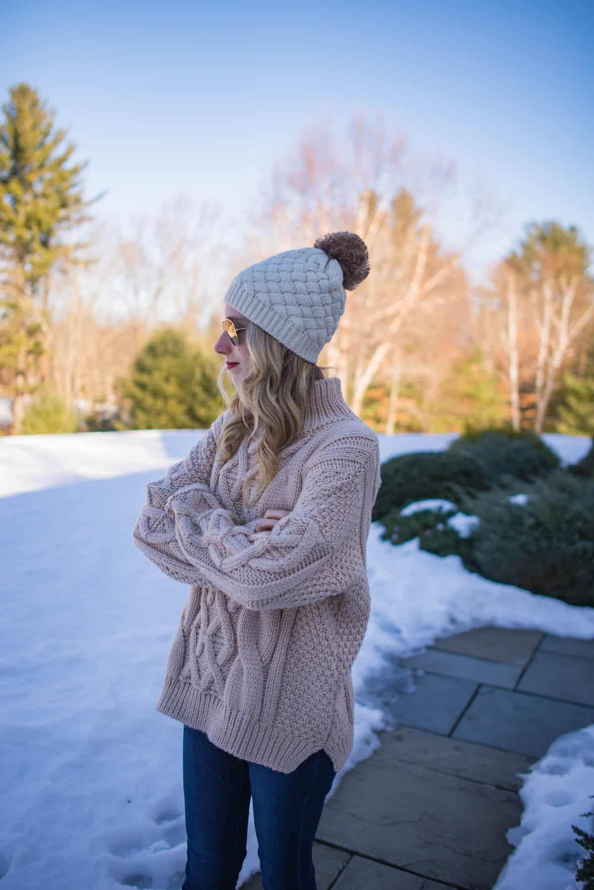 Chunky Cable Knit Sweater