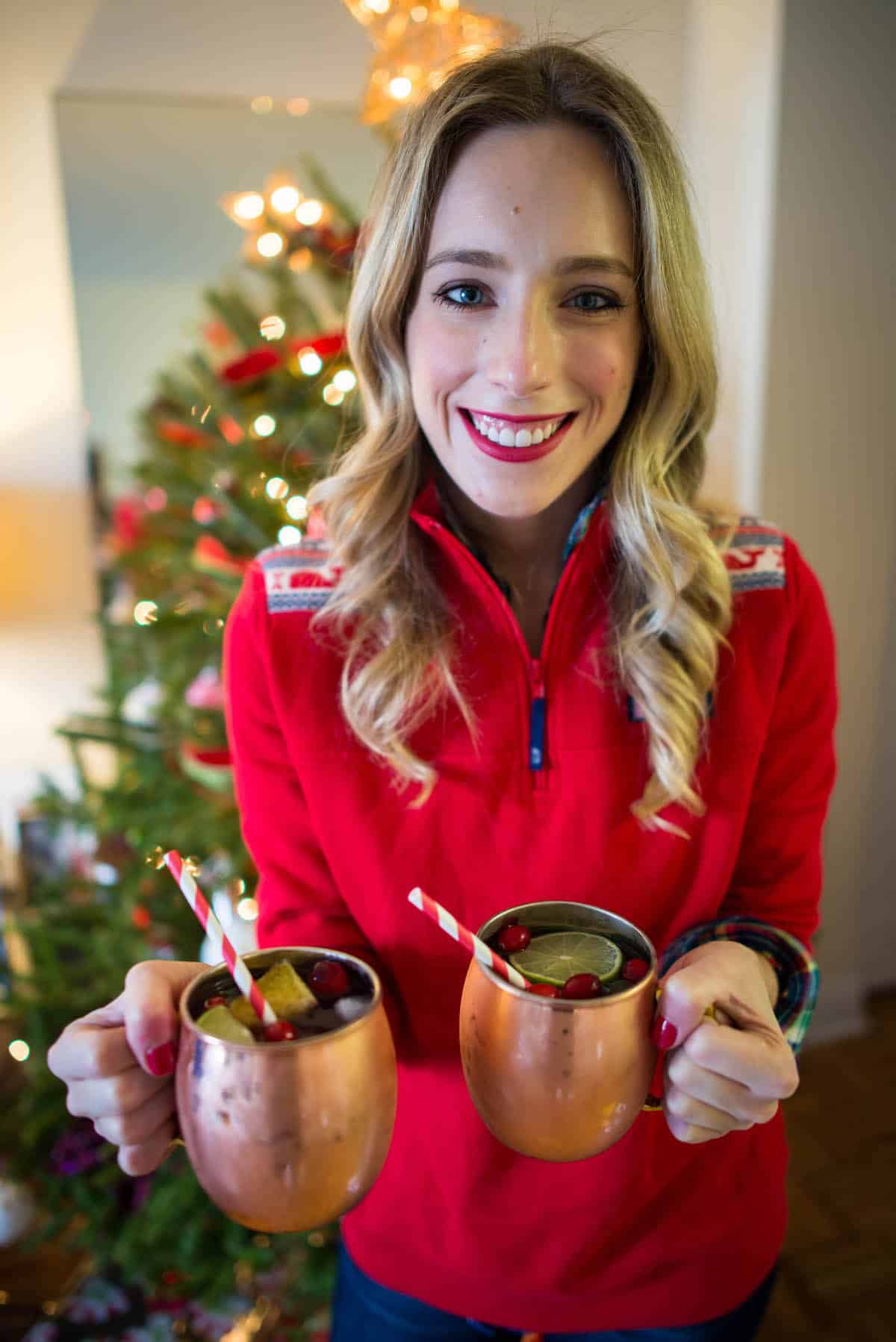 Holiday Cranberry Pomegranate Moscow Mule Recipe