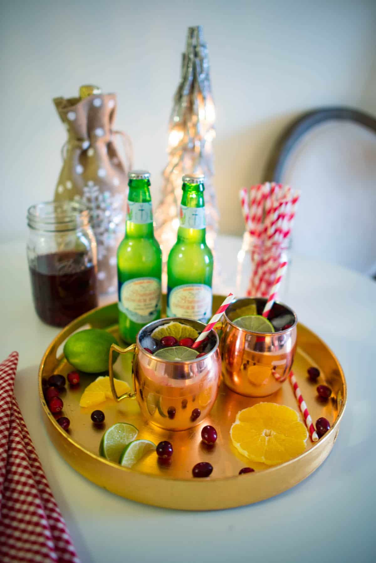 Holiday Cranberry Pomegranate Moscow Mule Recipe