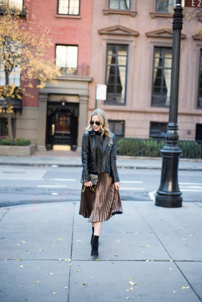 Budget-Friendly Metallic Pleated Skirts To Shop Now