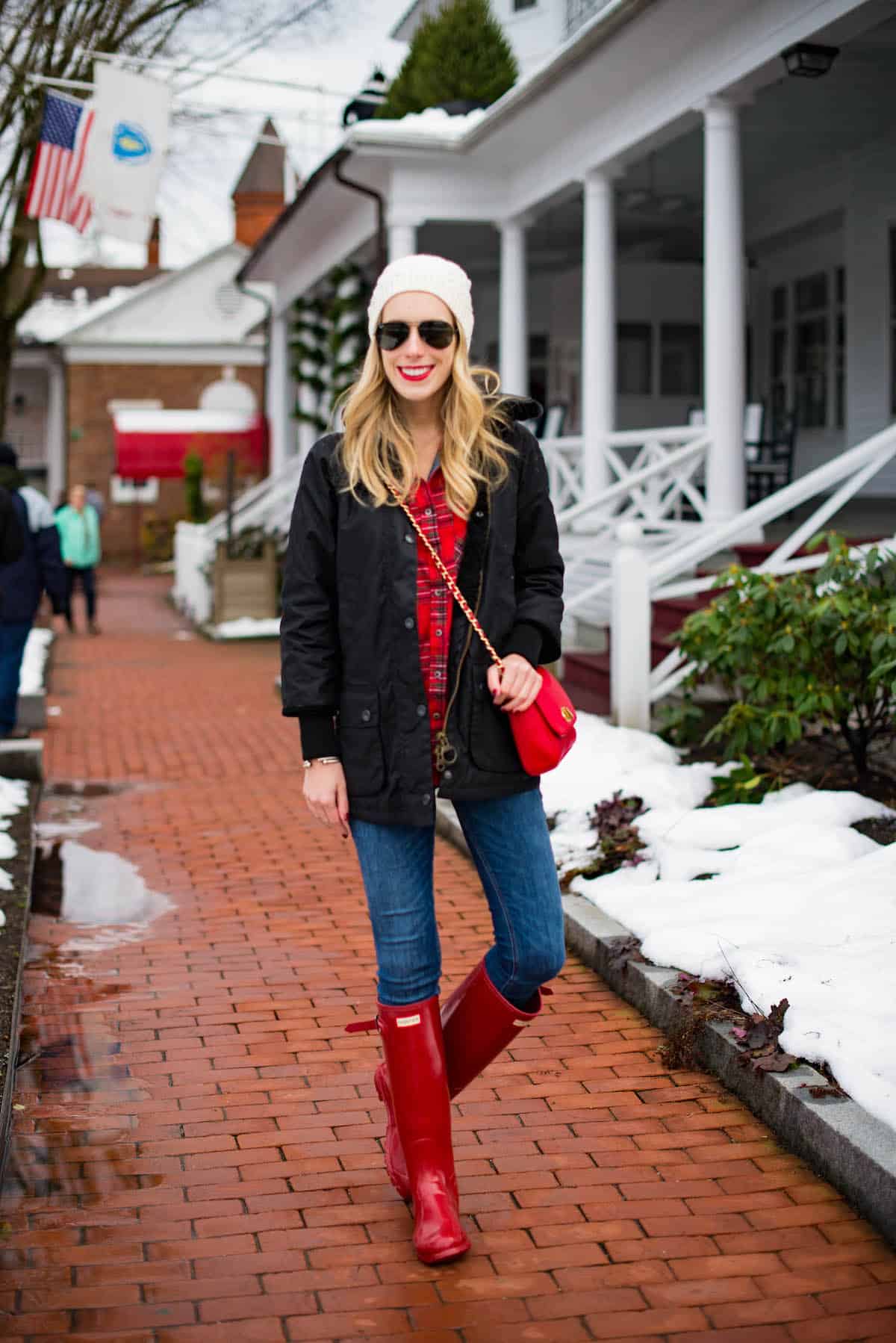 Tall Red Hunter Boots