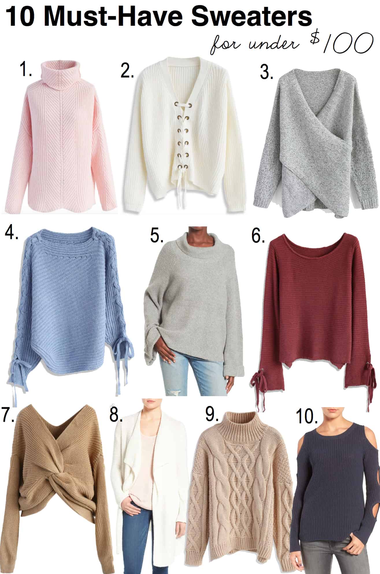 10 Must Have Sweaters Under $100