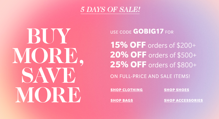 Shopbop Spring Sale 2017