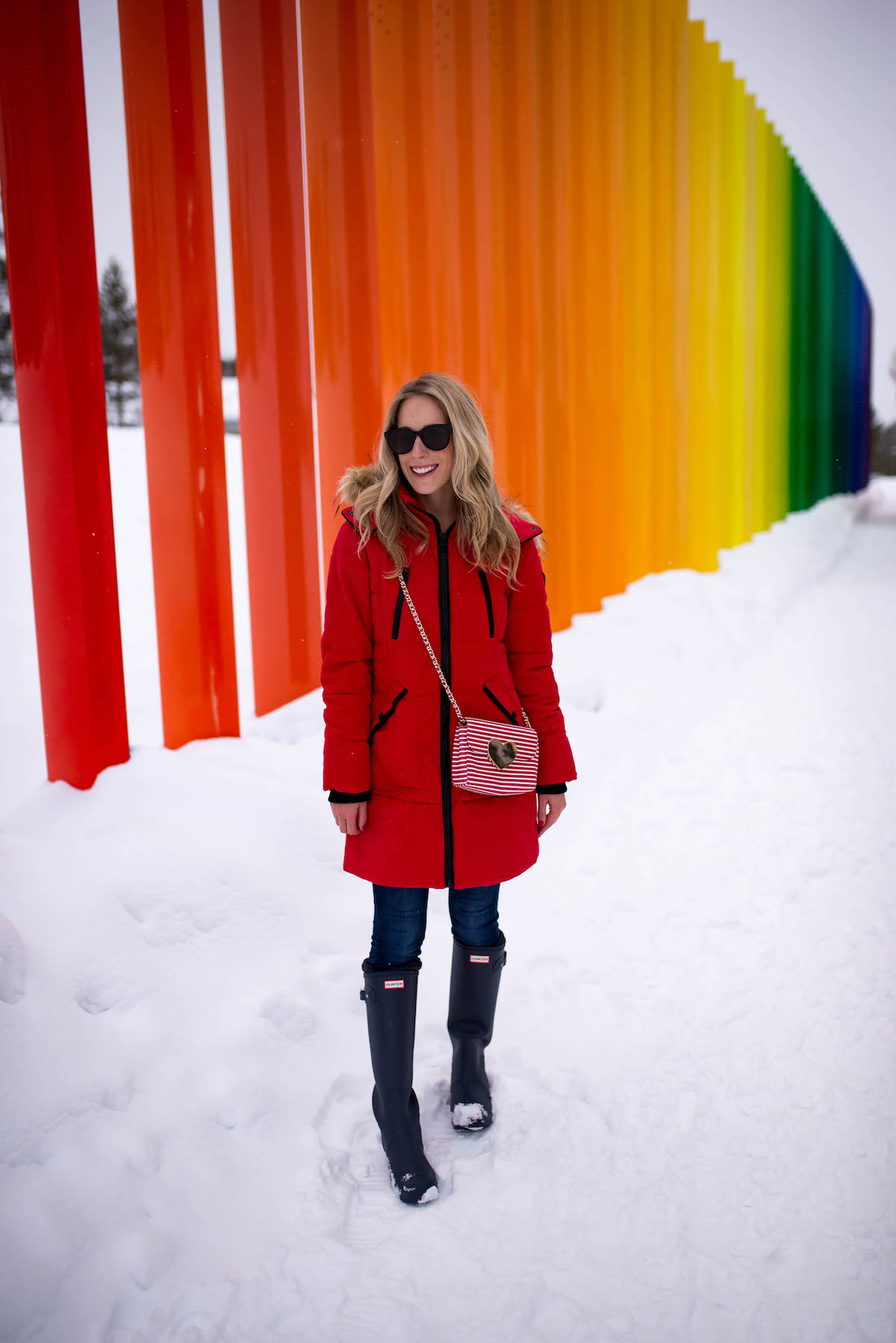 Saariselka Finland Rainbow Fence