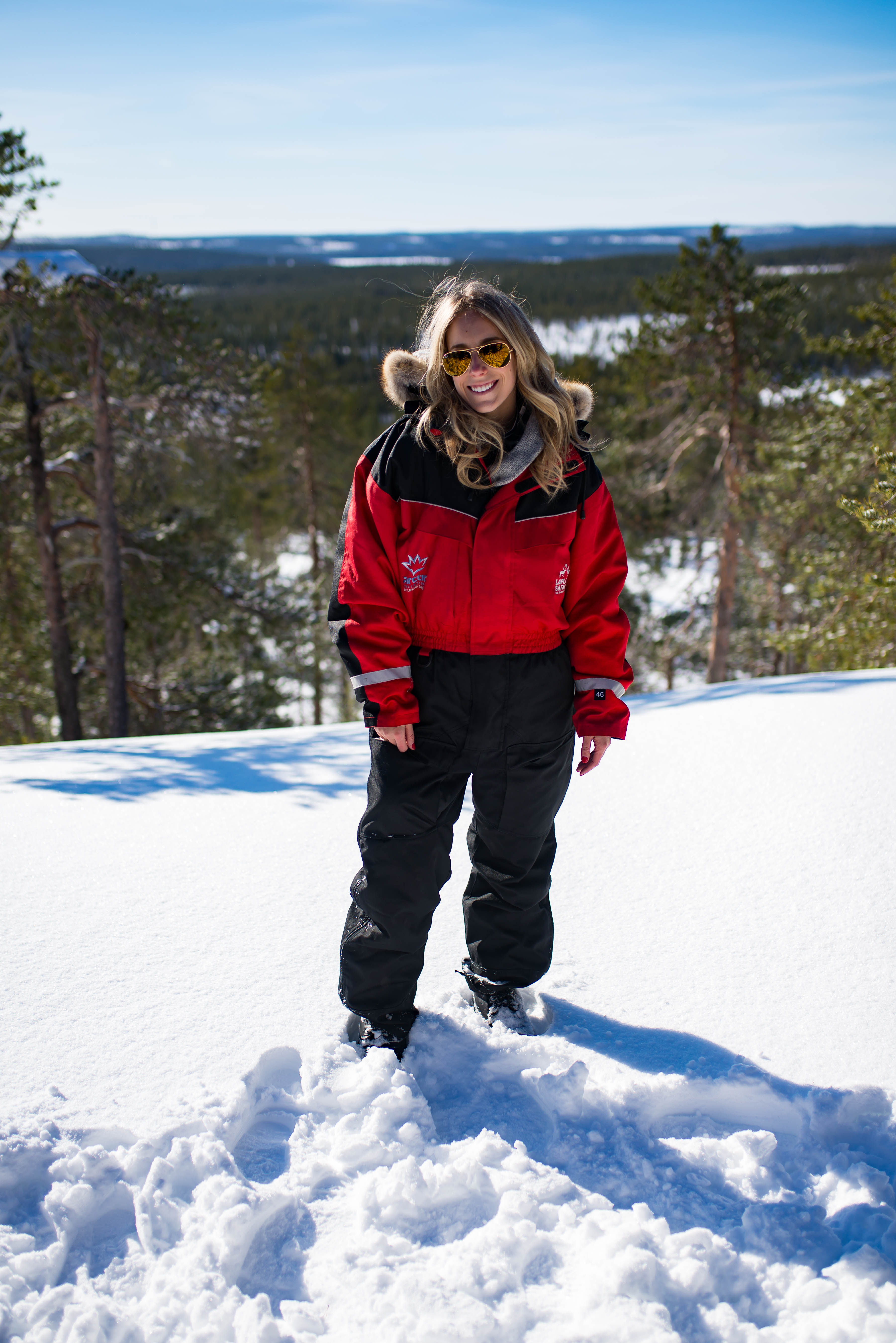 Snowmobiling in Rovaniemi Finland