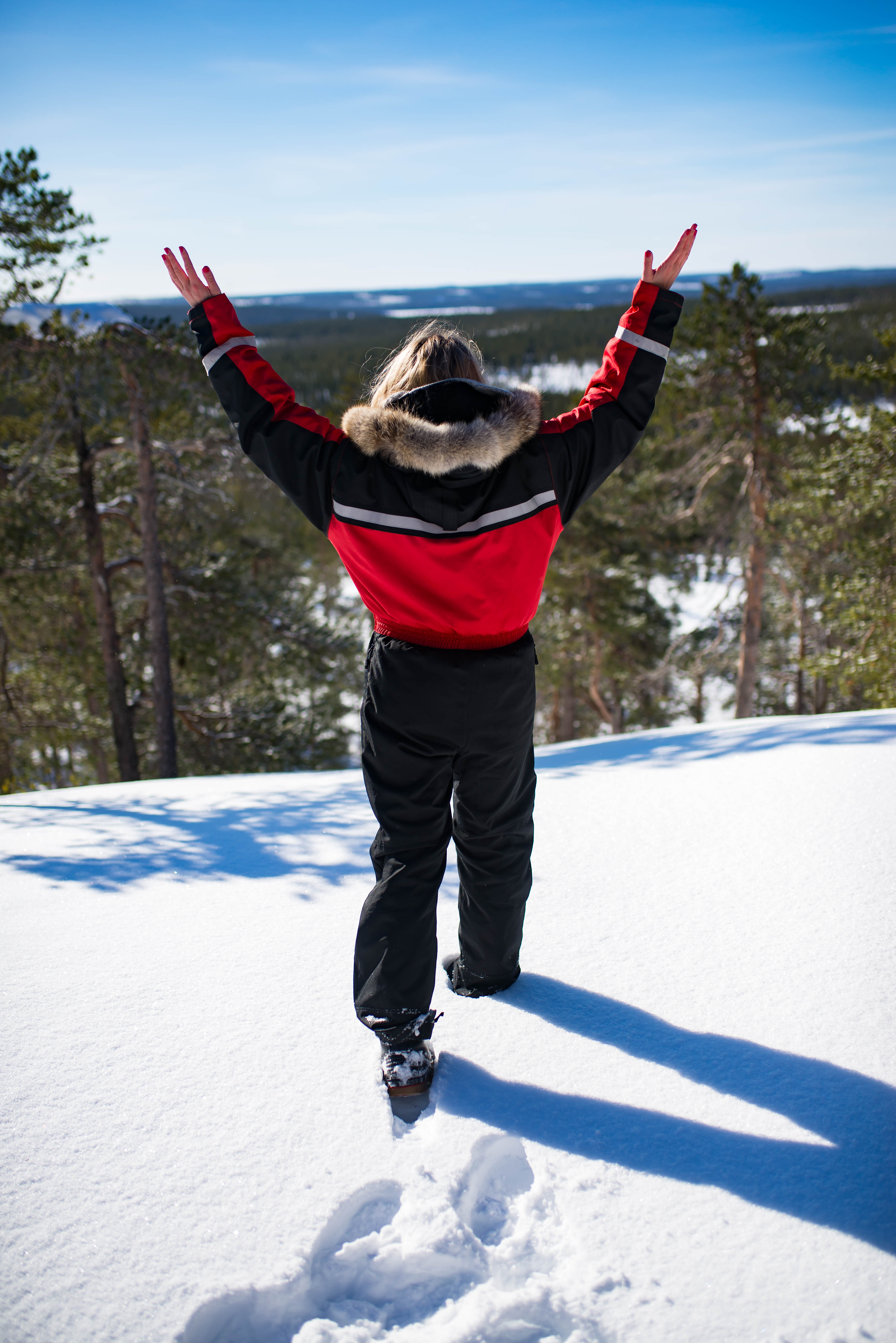 Snowmobiling in Rovaniemi Finland