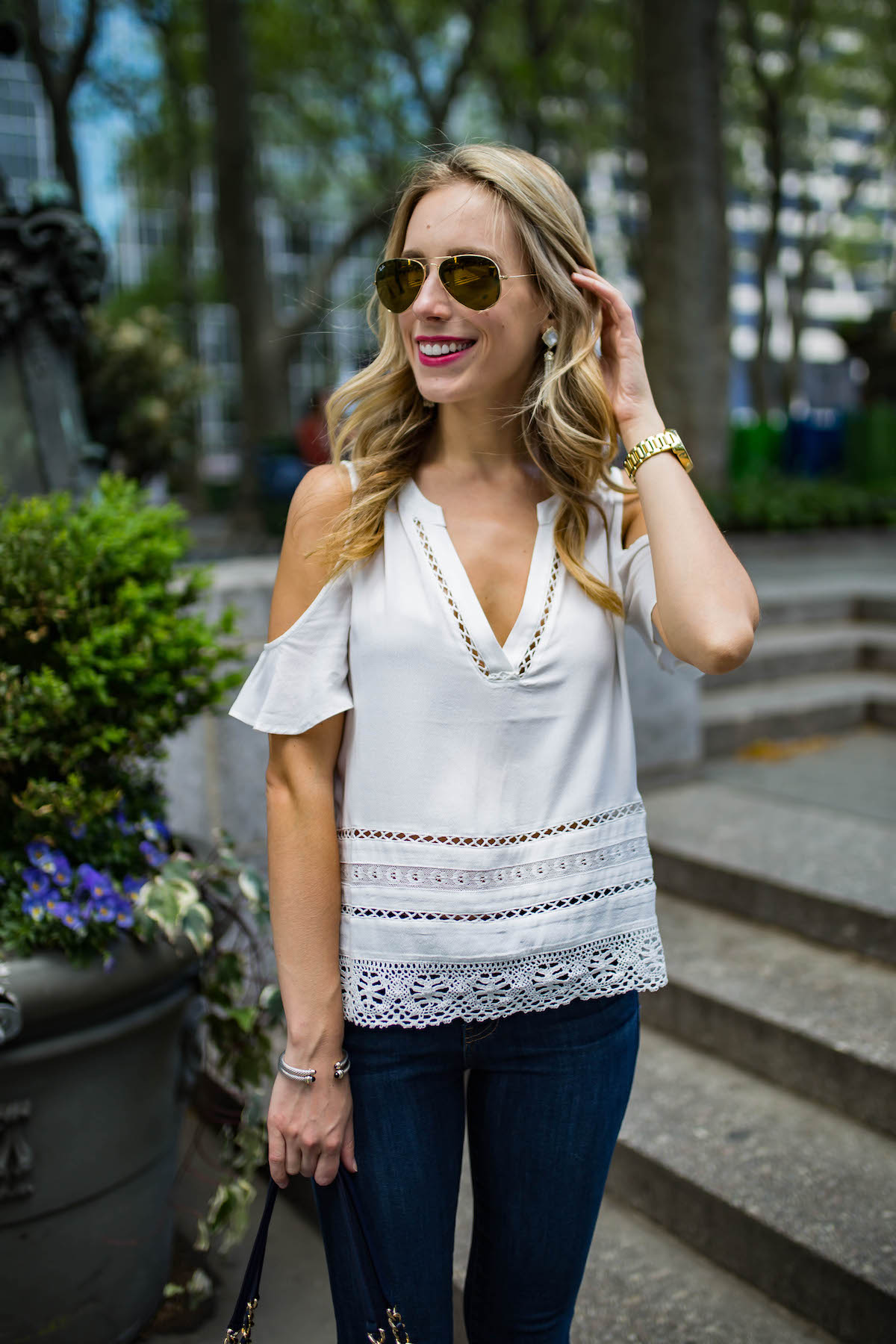 BB Dakota Cold Shoulder Blouse