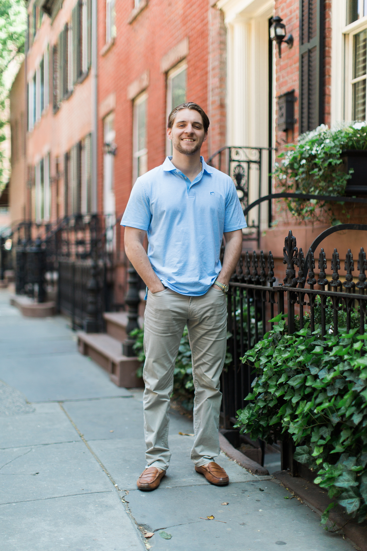 Southern Tide Stripe Jersey Polo