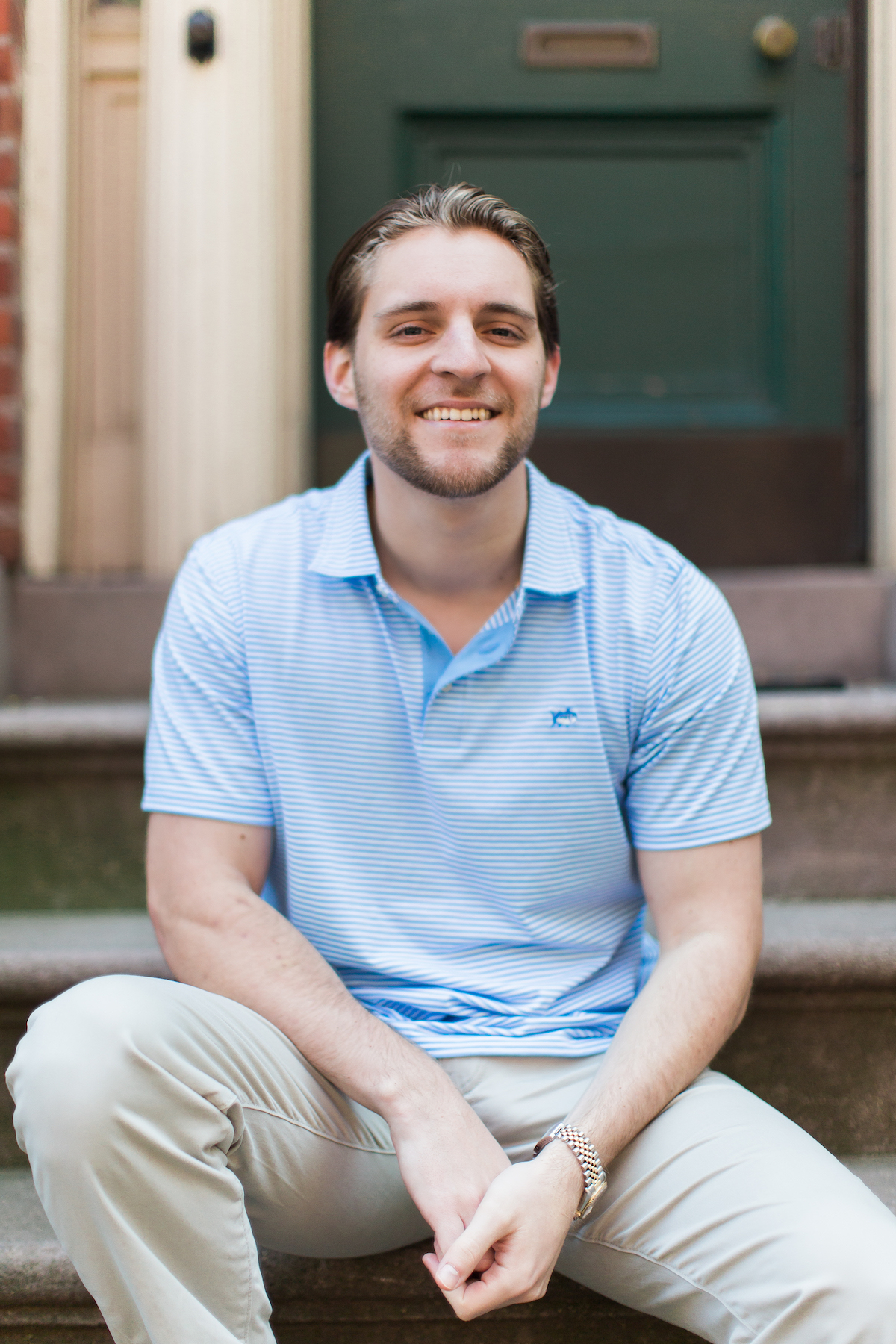 Southern Tide Stripe Jersey Polo