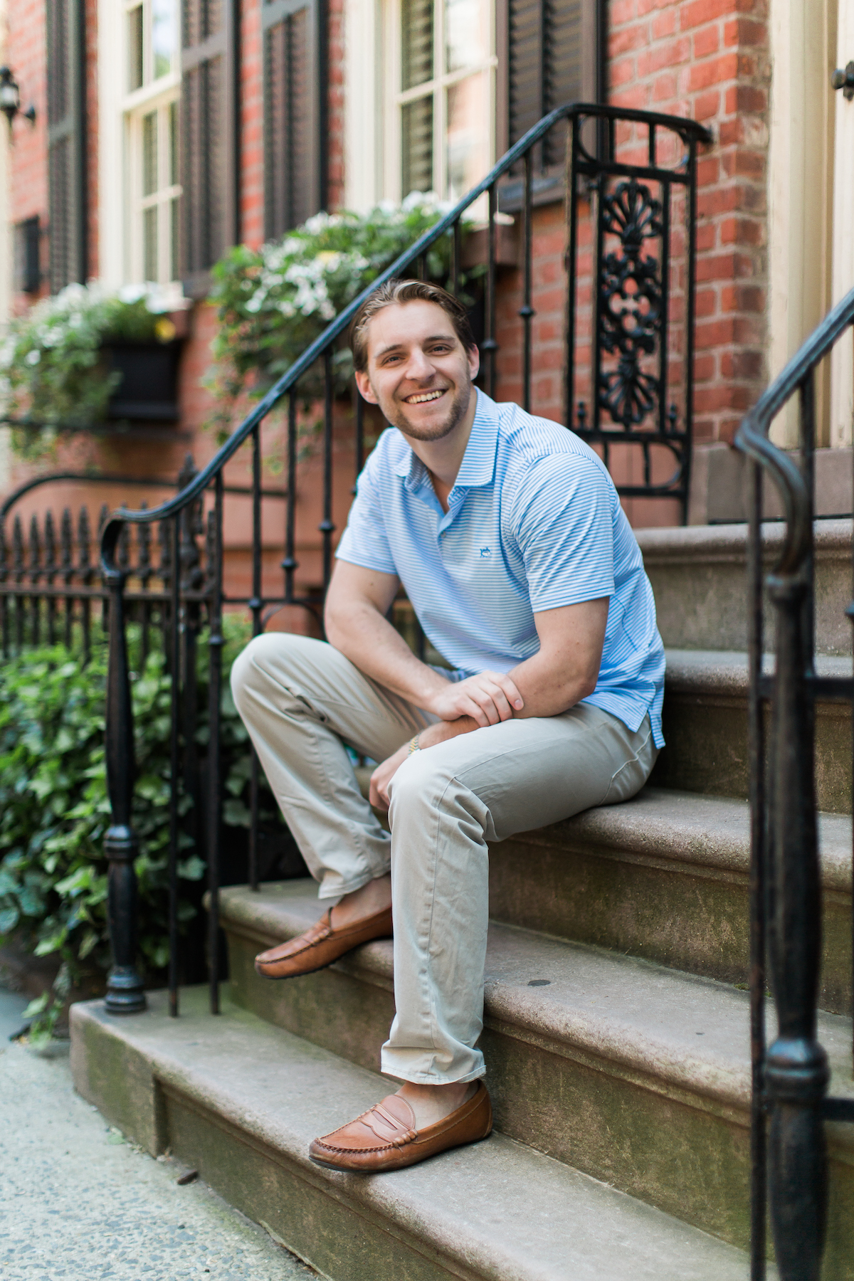 Southern Tide Stripe Jersey Polo