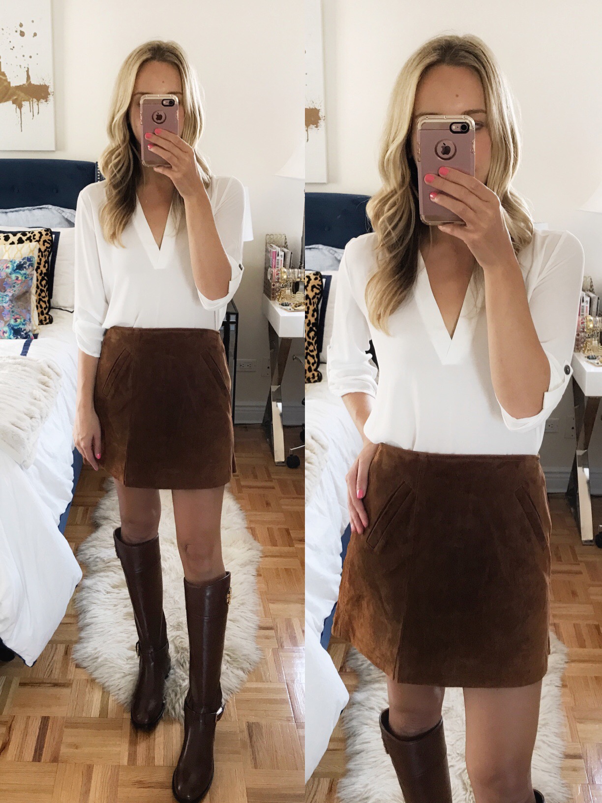 Blanknyc Suede Miniskirt