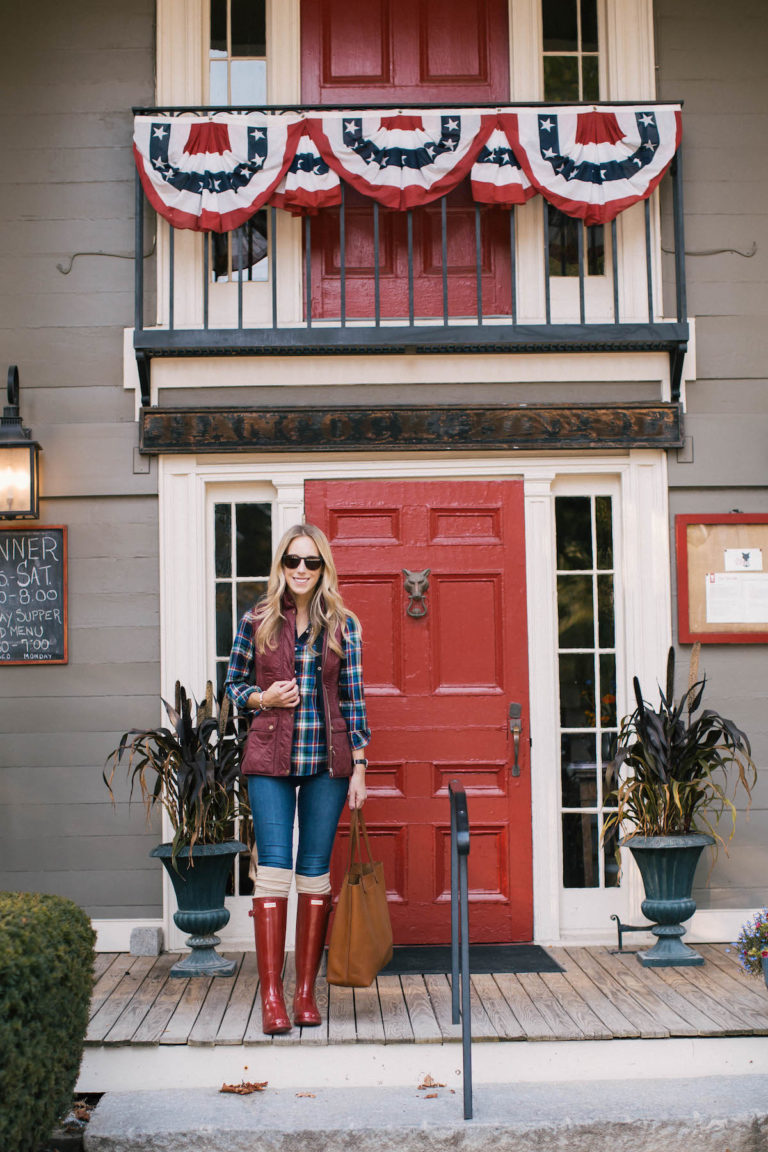 Barbour Quilted Vest & Hunter Boots Katie's Bliss
