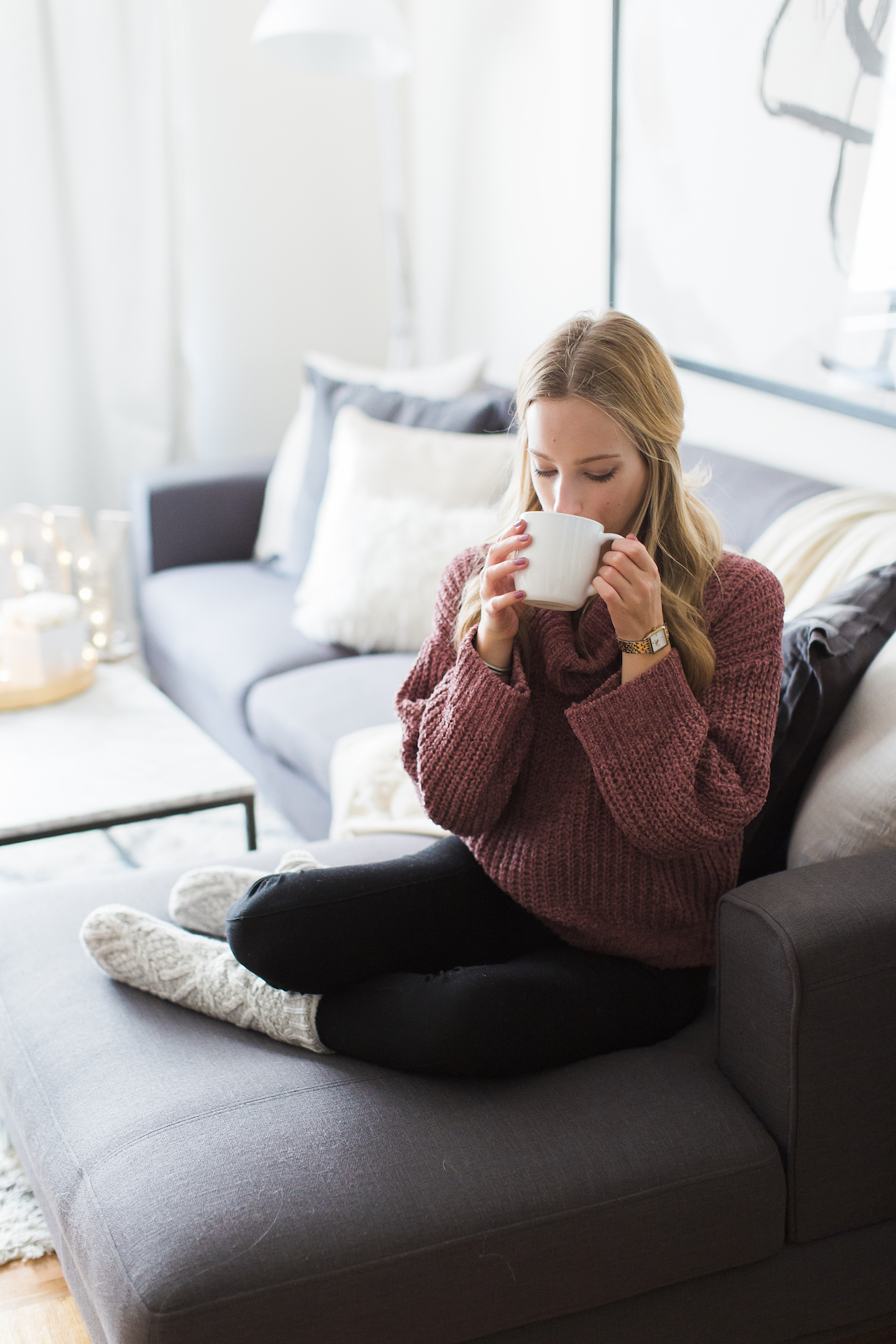 Express Chenille Cowl Neck Sweater