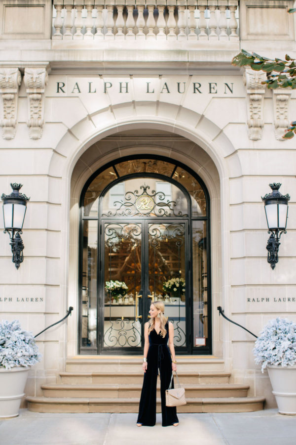 navy velvet jumpsuit