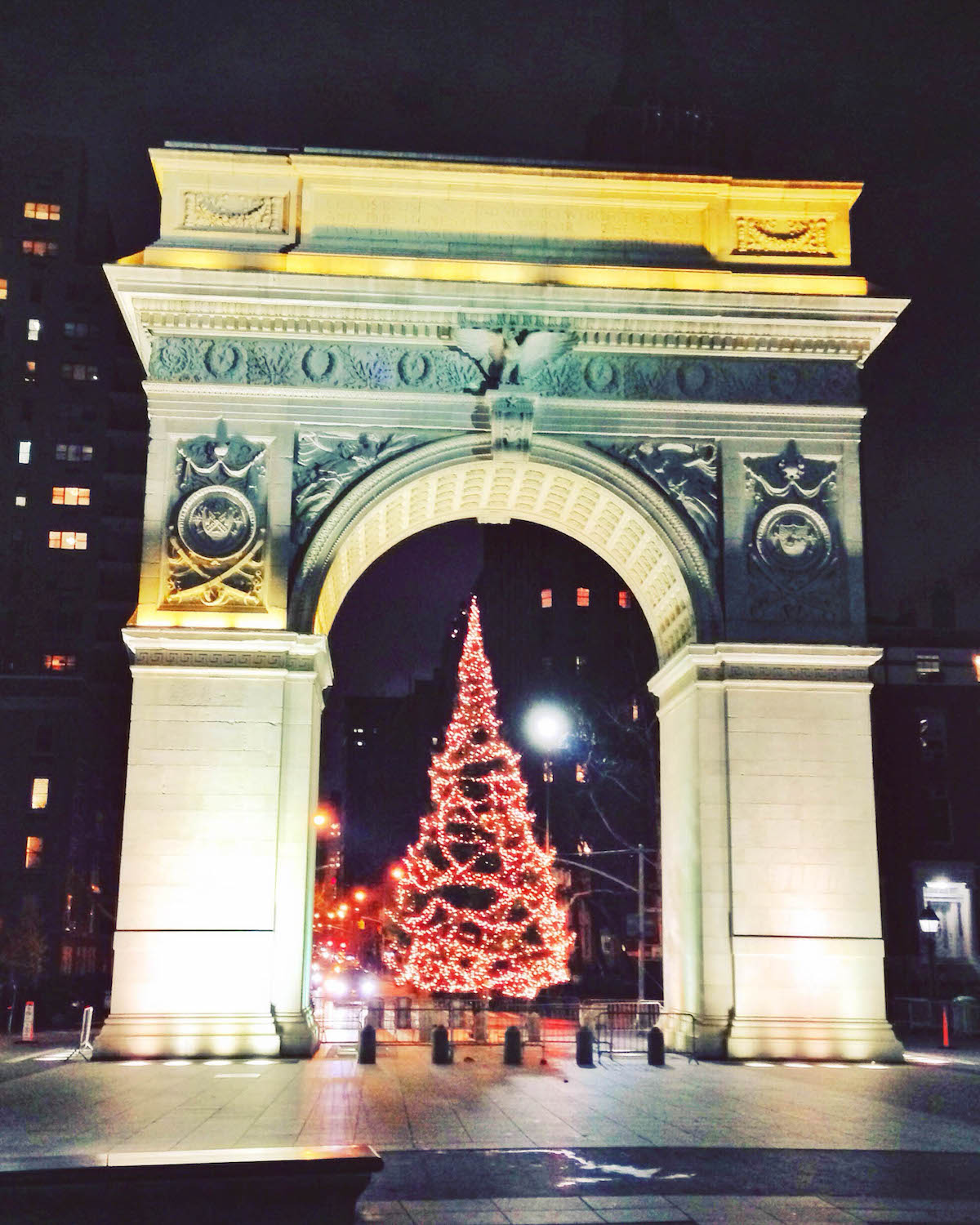 Washington Square Park Arch Christmas Tree | New York City Holiday Guide