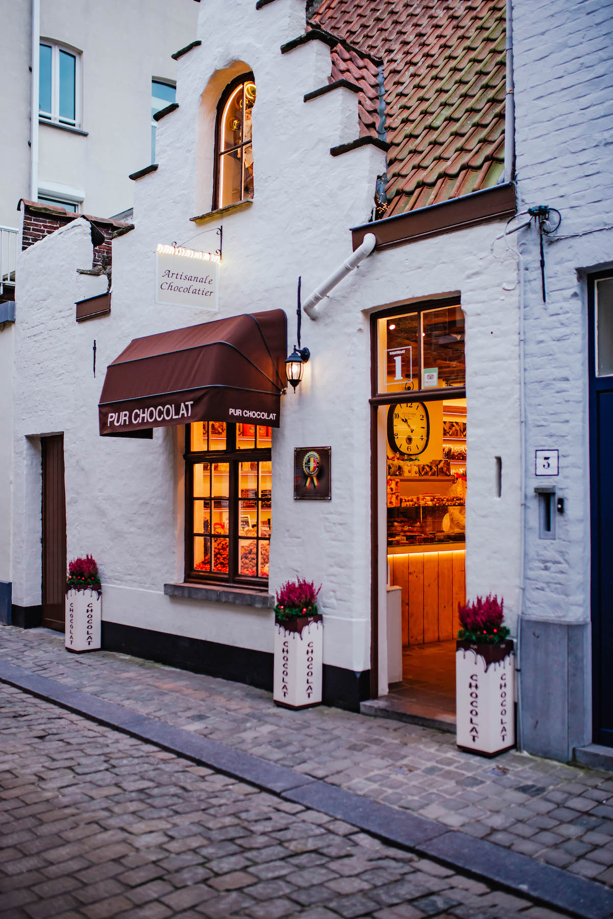 Bruges Belgium Chocolate Shops