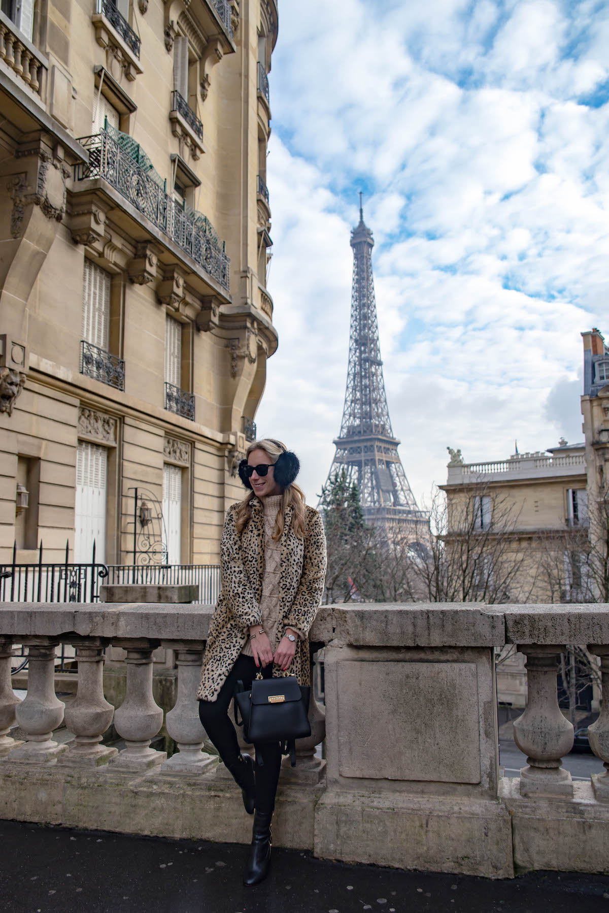 Eiffel Tower View From rue Benjamin Franklin Paris