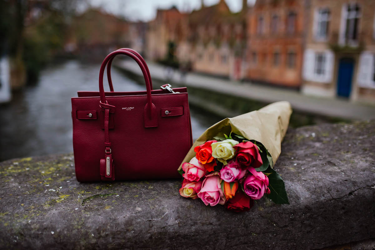 Saint Laurent Small Sac Du Jour Bag Red