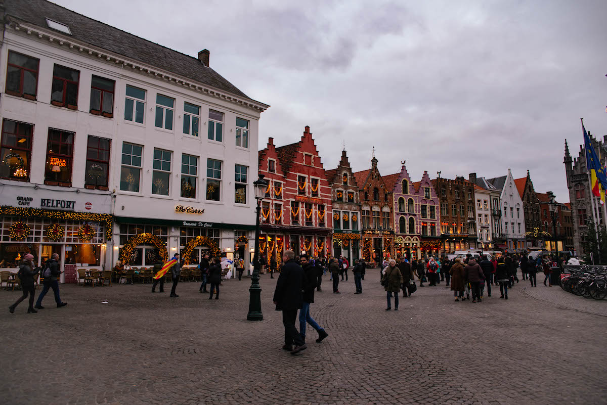 The Markt Bruges Christmas Lights