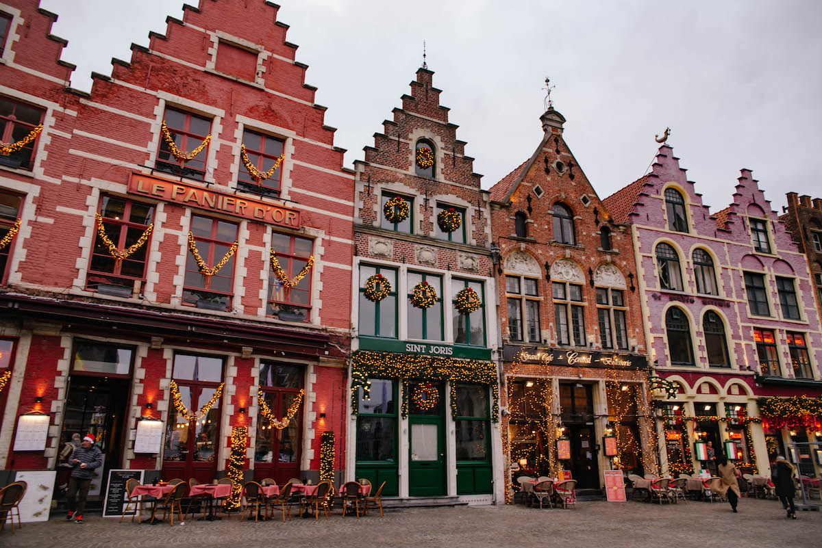 The Markt Bruges Christmas Lights