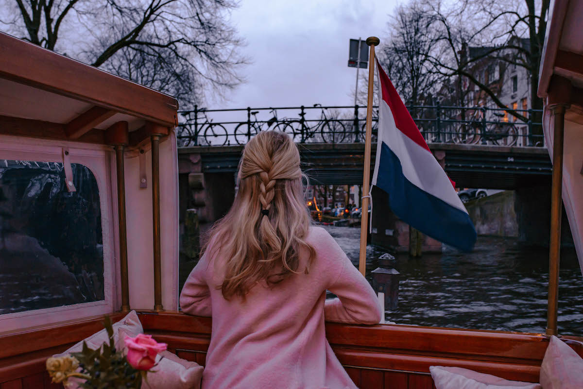 Visite en bateau privé sur le canal d'Amsterdam