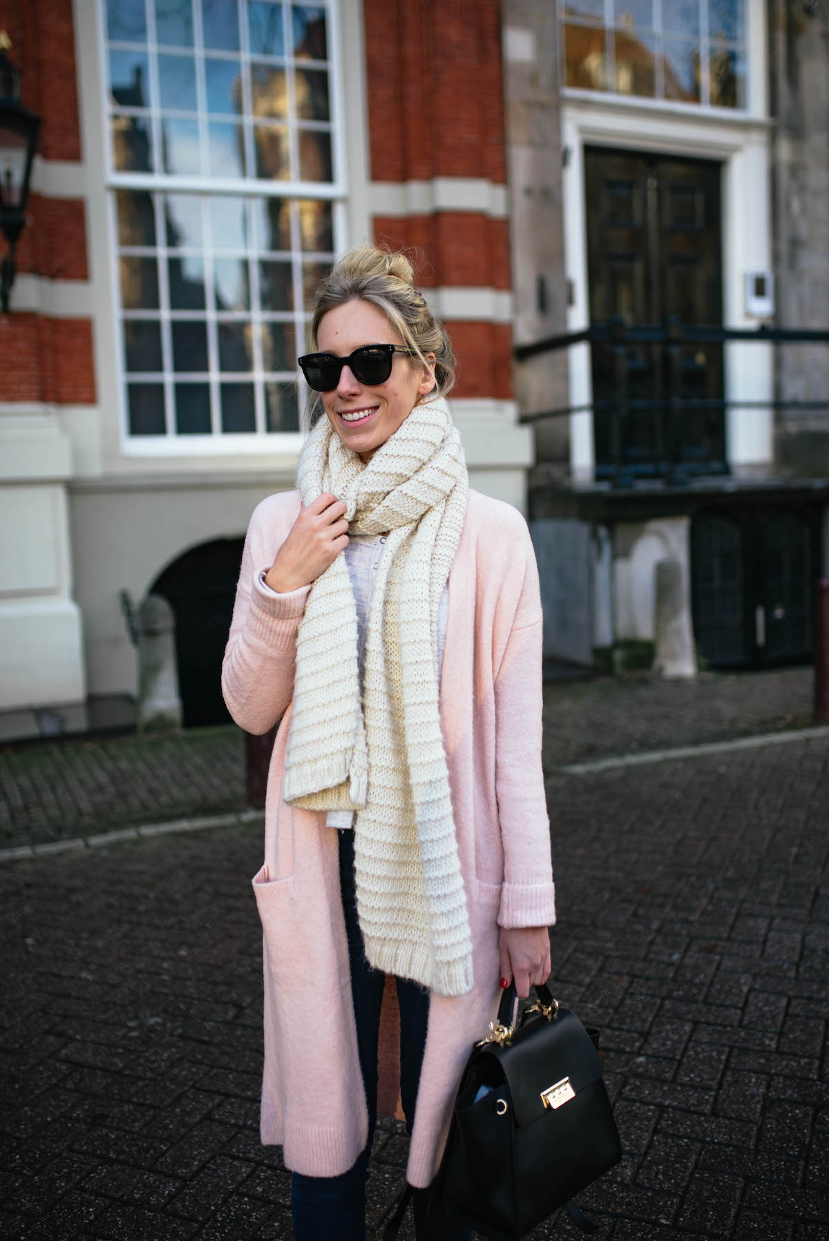 Pink Cardigan Coat