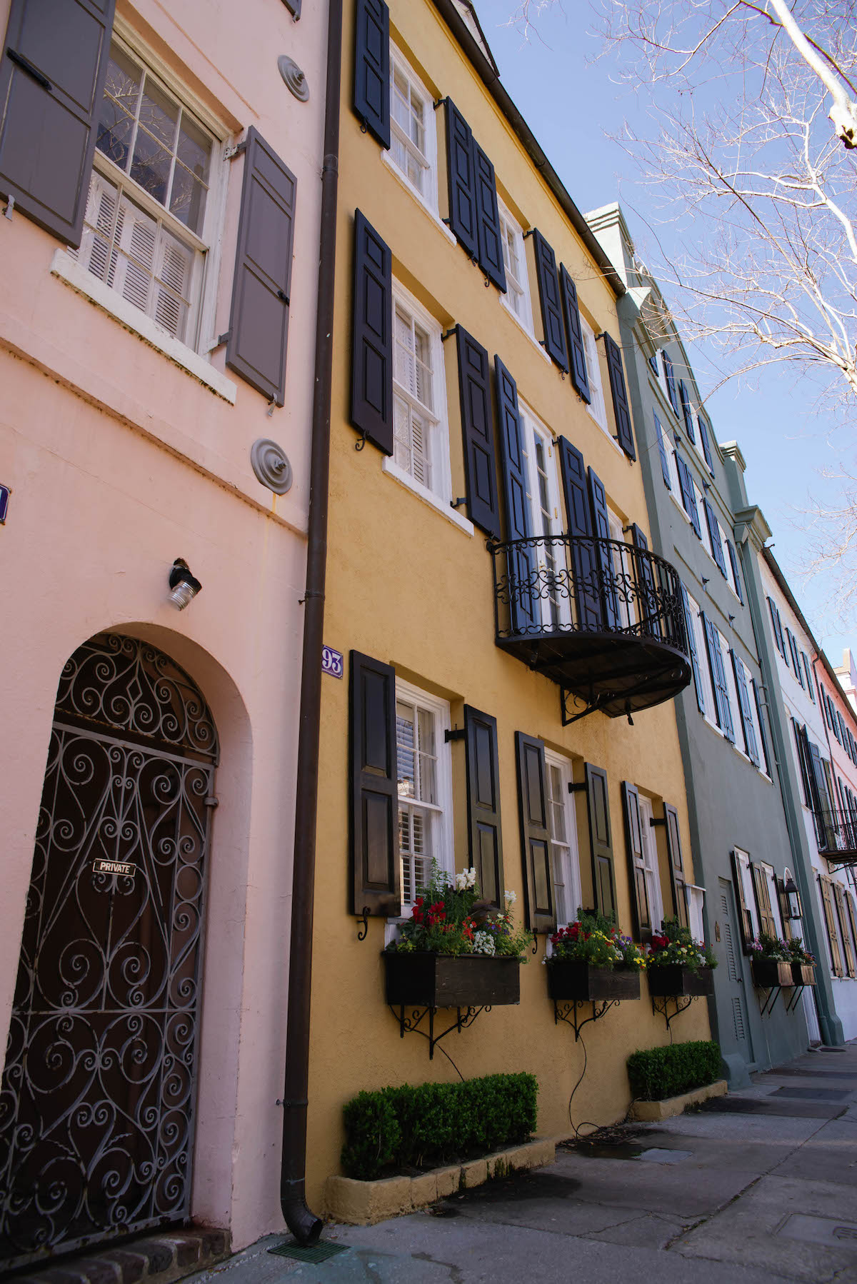 Rainbow Row Charleston