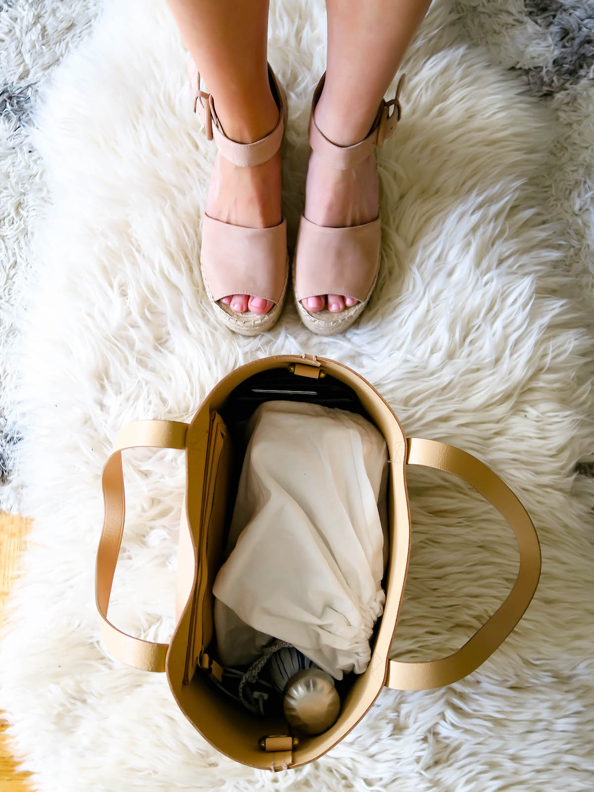 madewell medium transport tote pink