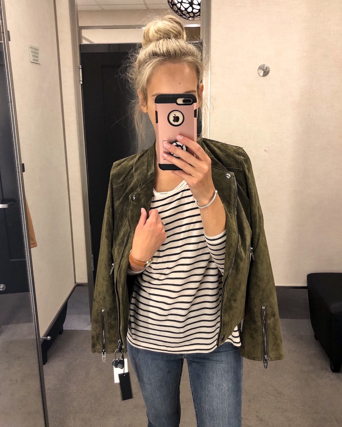 Blank NYC Faux Suede Moto Jacket