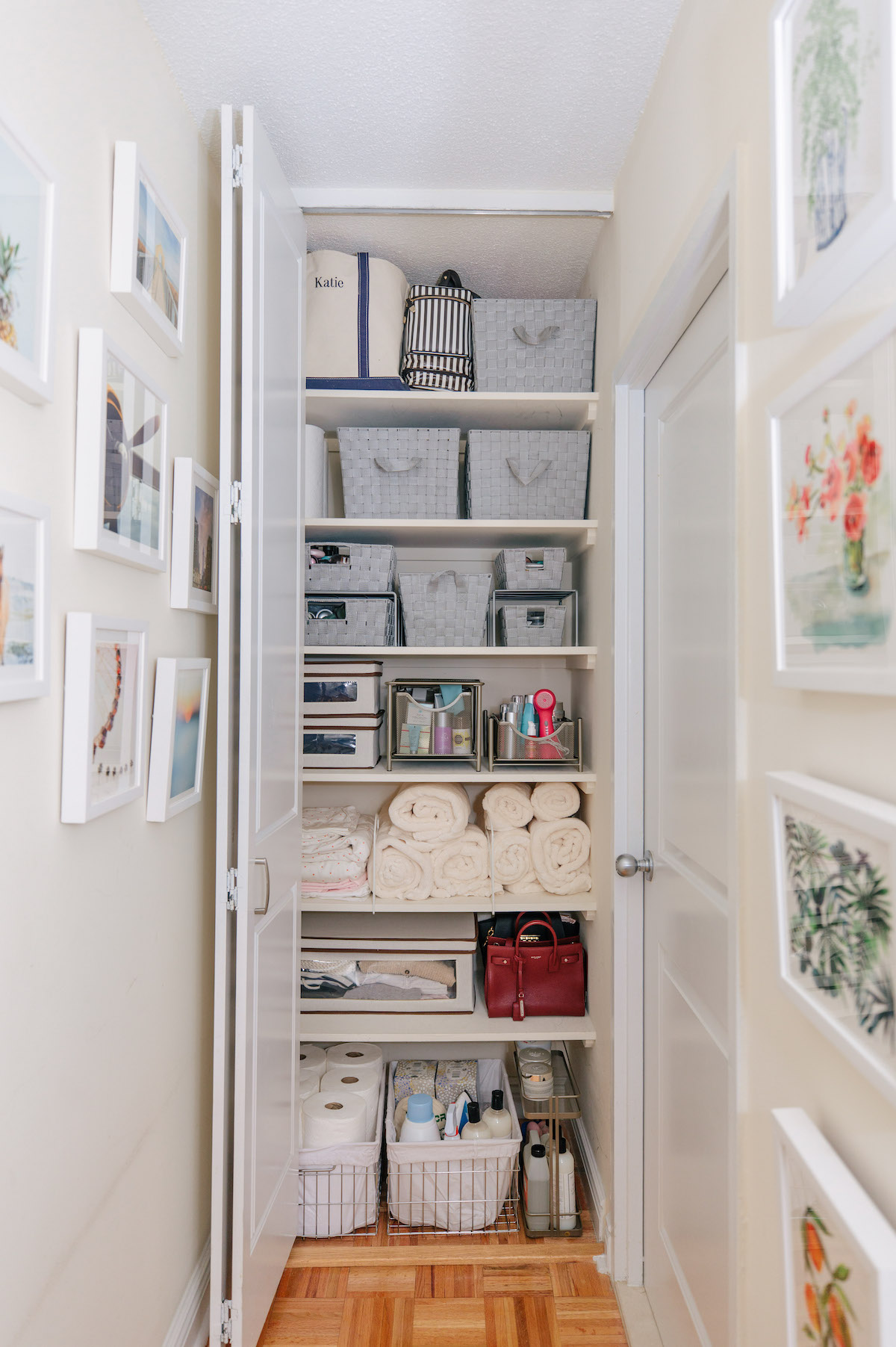 Bathroom Closet Organizing 