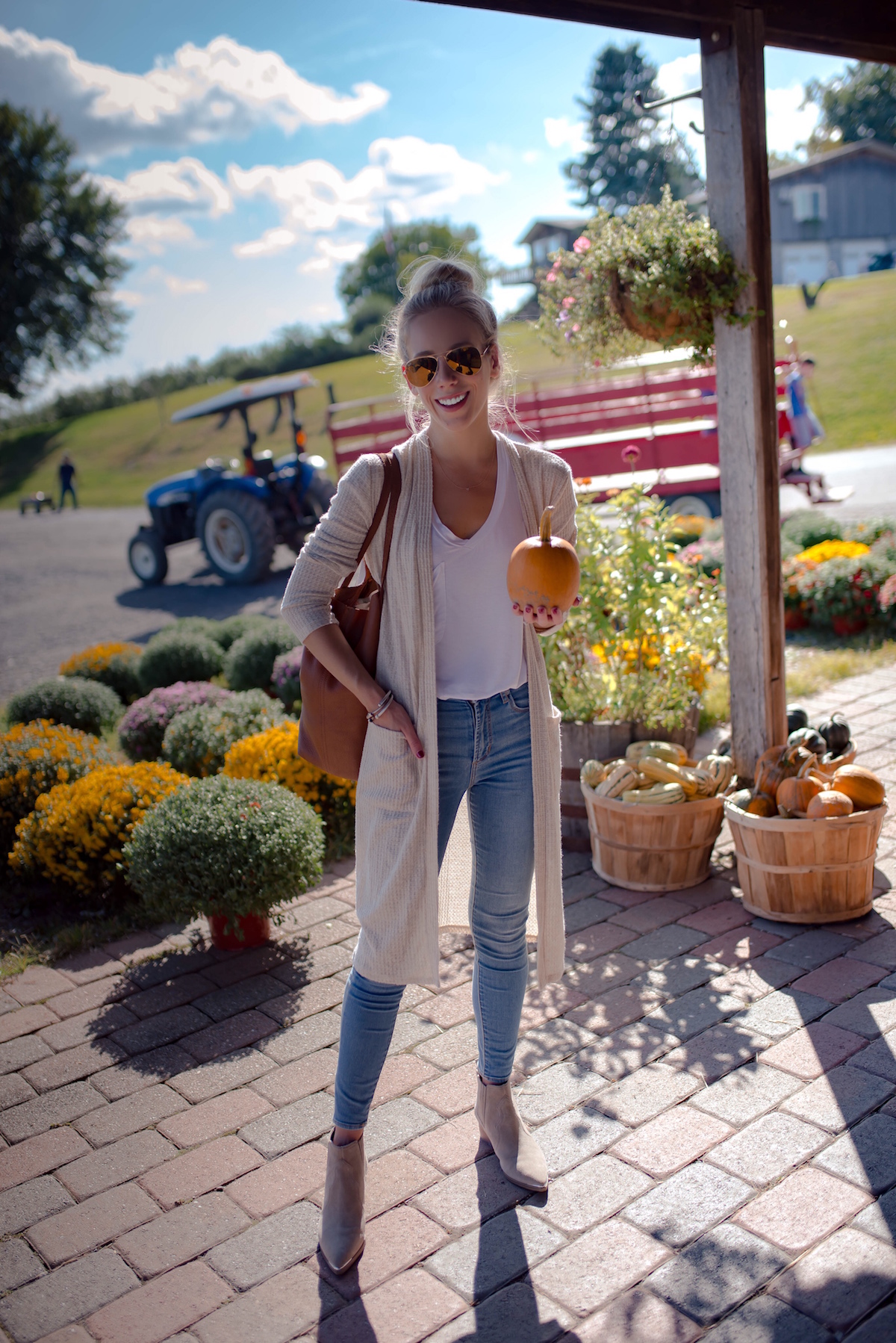 Waffle Knit Long Cardigan