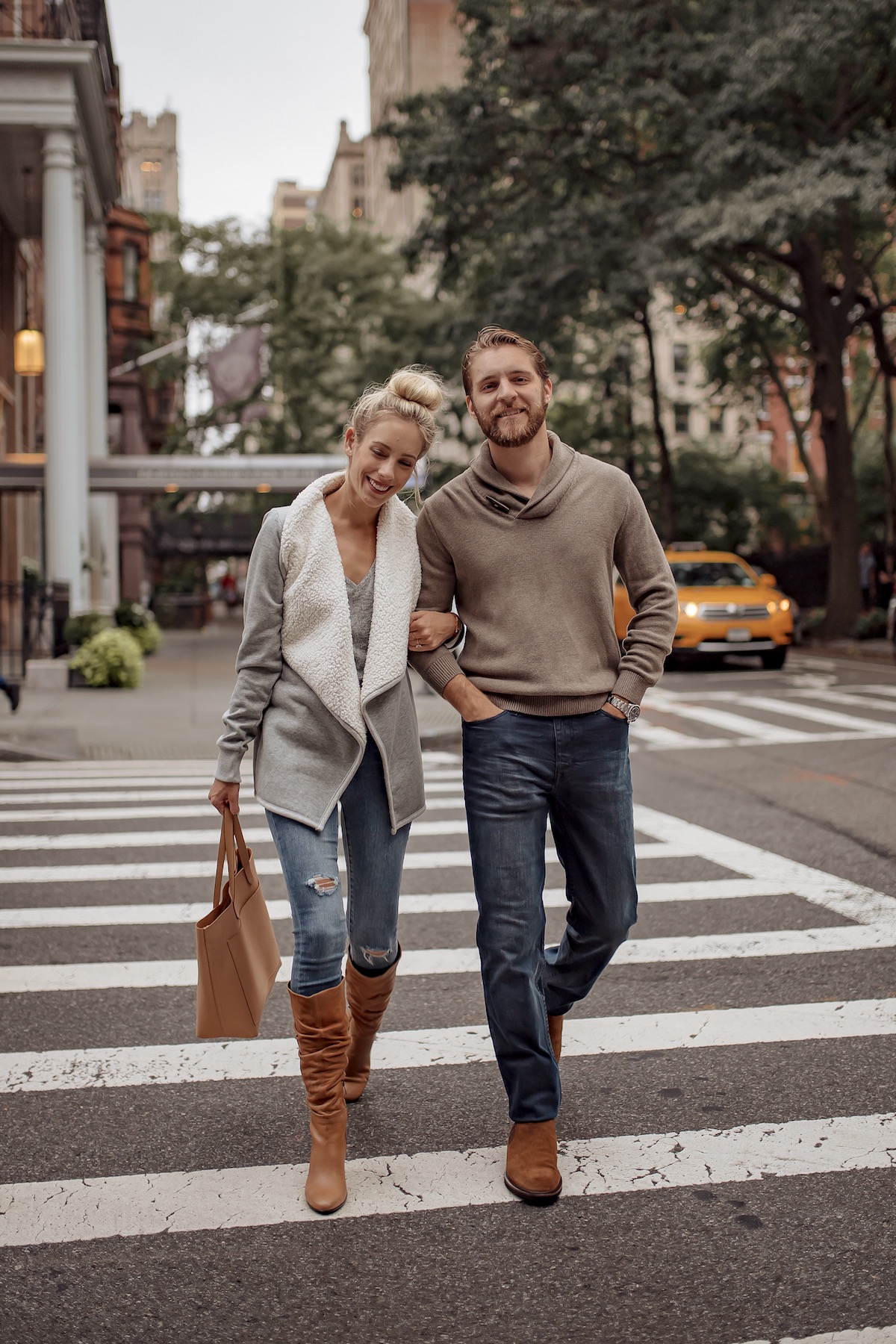 Couples Fall Style Wearing ECCO Boots - Katie's Bliss